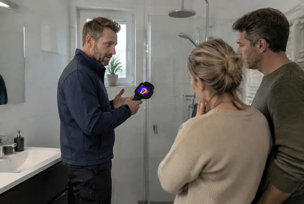 Lekdetectie Zwijndrecht – specialist legt bevindingen uit aan bewoner